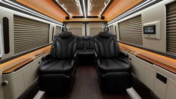 8 passenger sprinter van inside pittsburgh