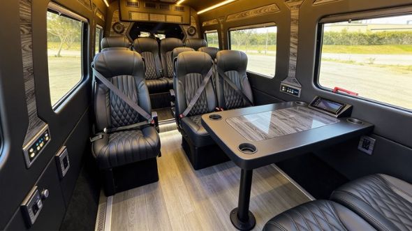 pittsburgh 12 passenger sprinter van interior